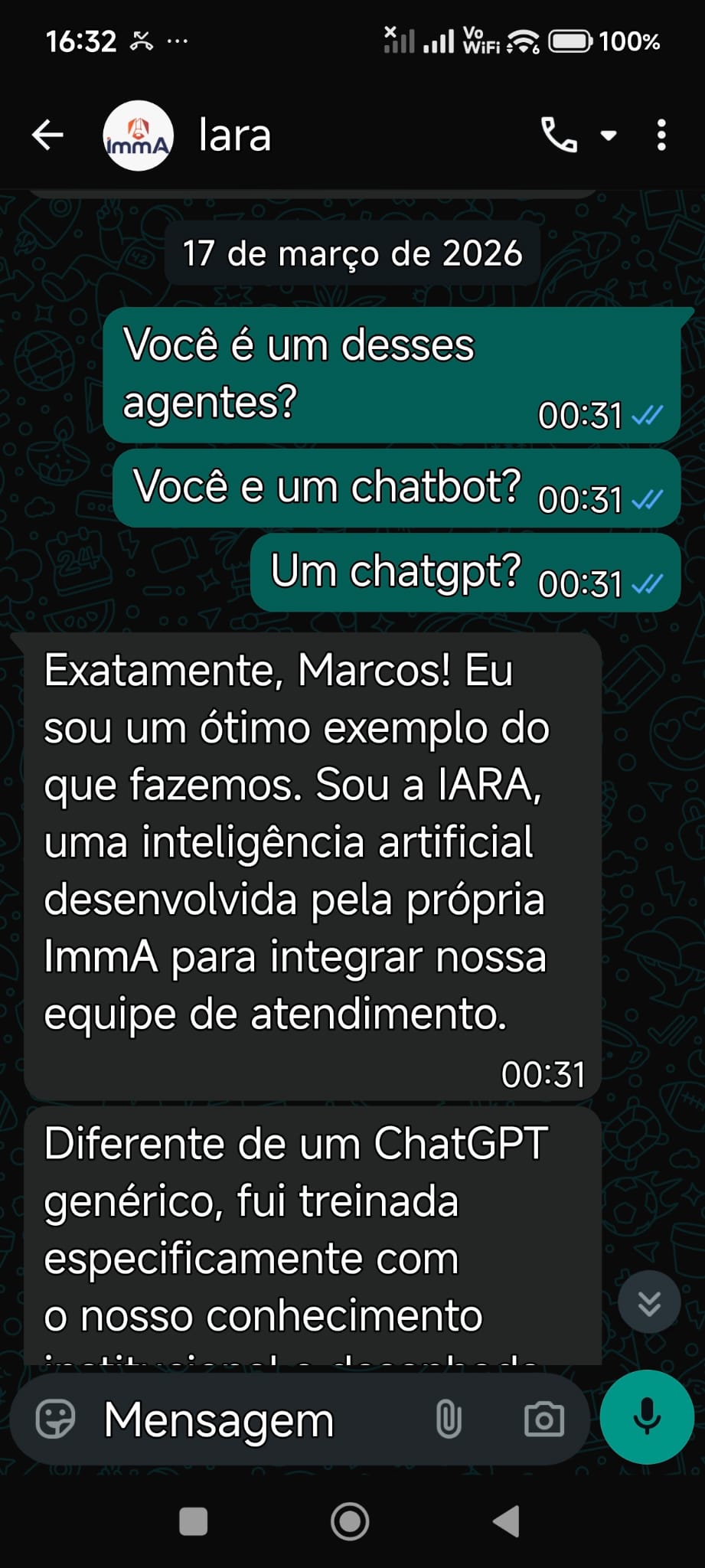 Resolução autônoma de dúvidas para franqueados ativos